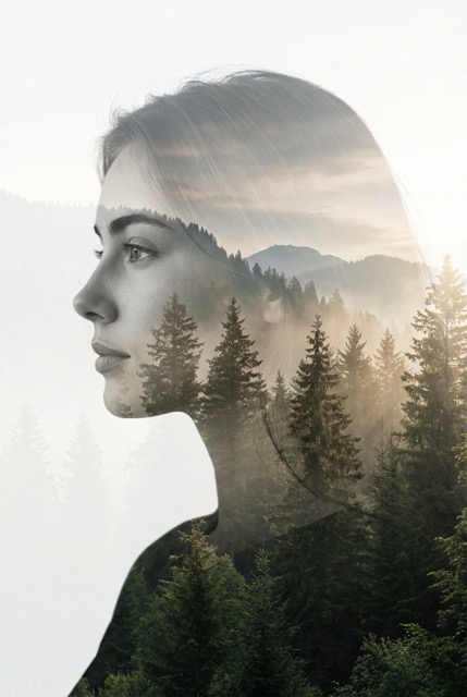 Forest Double Exposure